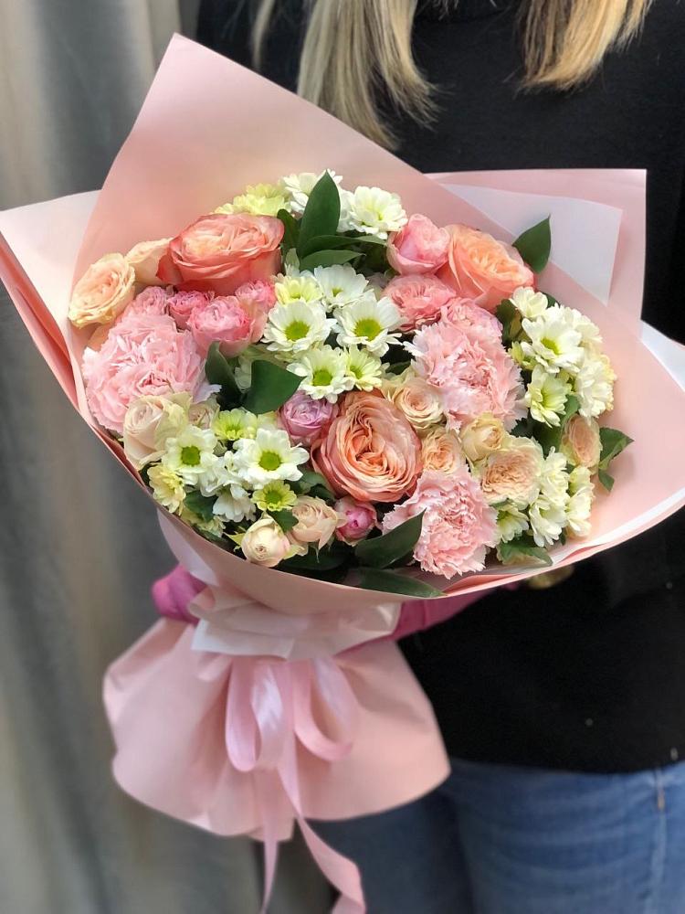 Букет цветов из: Гвоздики, Розы и Хризантемы в Архаре