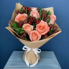 Букет цветов из:  Розы и Альстромерии в Архаре