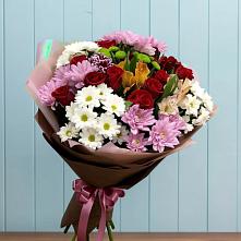 Букет цветов из:  Розы, Хризантемы и Альстромерии в Архаре