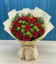 Букет цветов из:  Розы и Хризантемы в Архаре