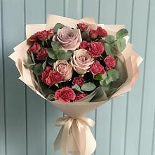 Букет цветов из:  Гвоздики и Розы в Архаре