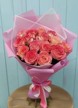 Букет 15 Розовых роз Равель в Архаре
